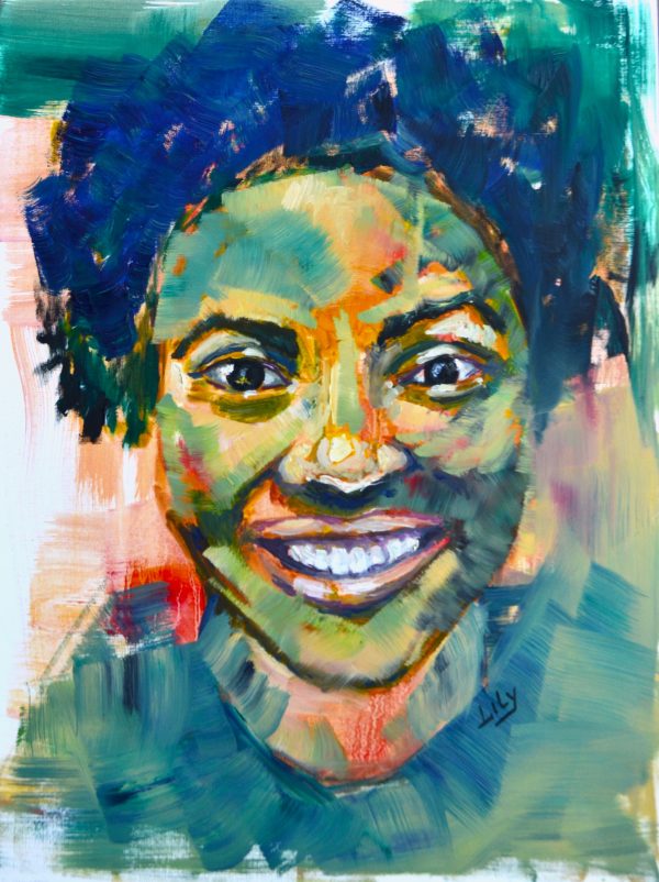 Portrail in Acrylic 42 x 56 cm