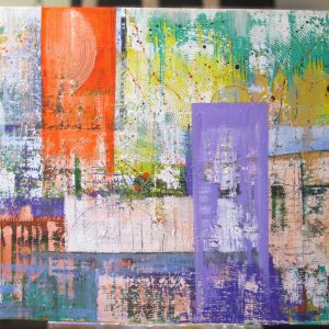 Bridges. Acrylic 80 x 126 cm