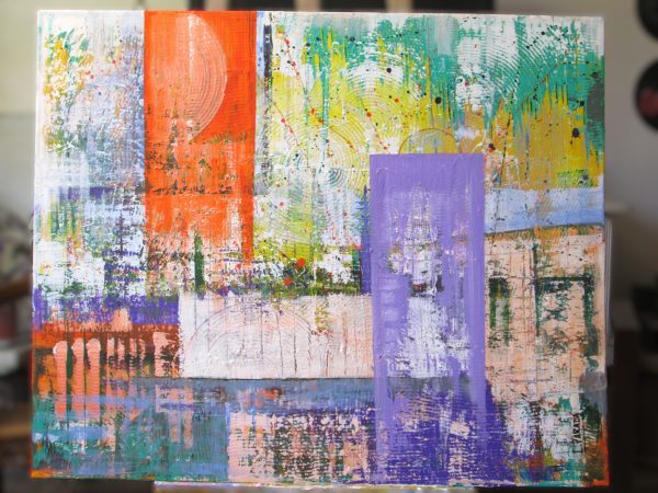 Bridges. Acrylic 80 x 126 cm