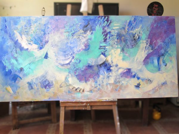 Doves. Acrylic 150 x 200 cm