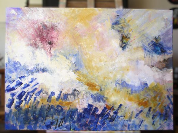 Mountains. Acrylic 80 x 126 cm